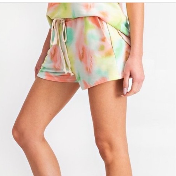 🍈🍊LIME & PEACH 2PIECE TIE DYE SET - Picture 5 of 10